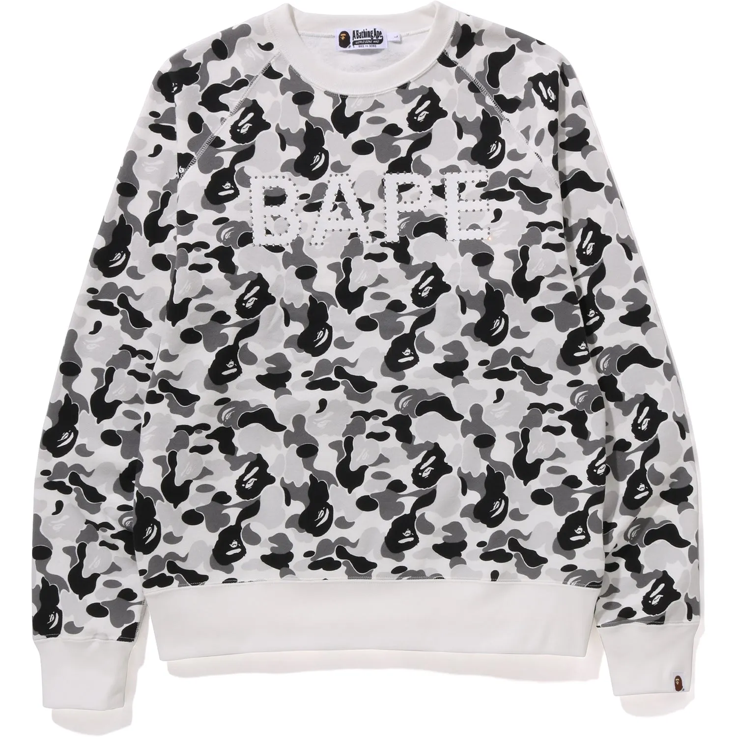 ABC CAMO CRYSTAL STONE CREWNECK MENS