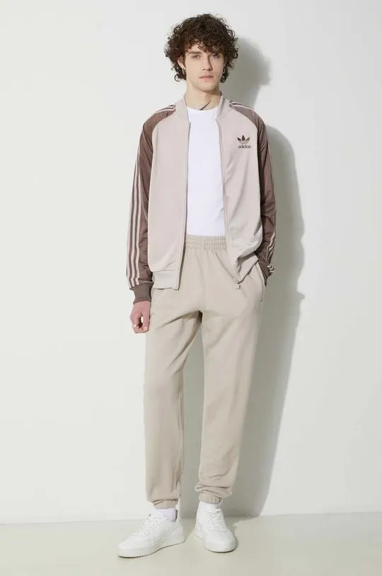 adidas Originals cotton joggers beige color