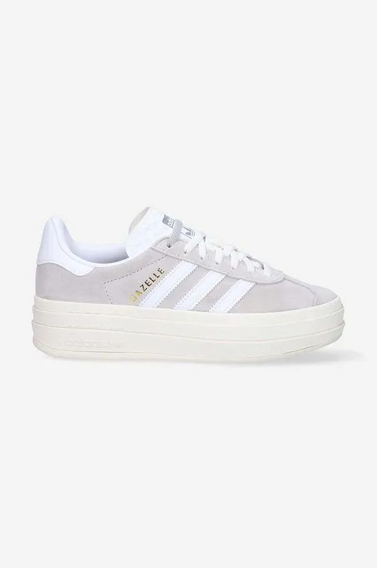 adidas Originals suede sneakers Gazelle Bold W gray color