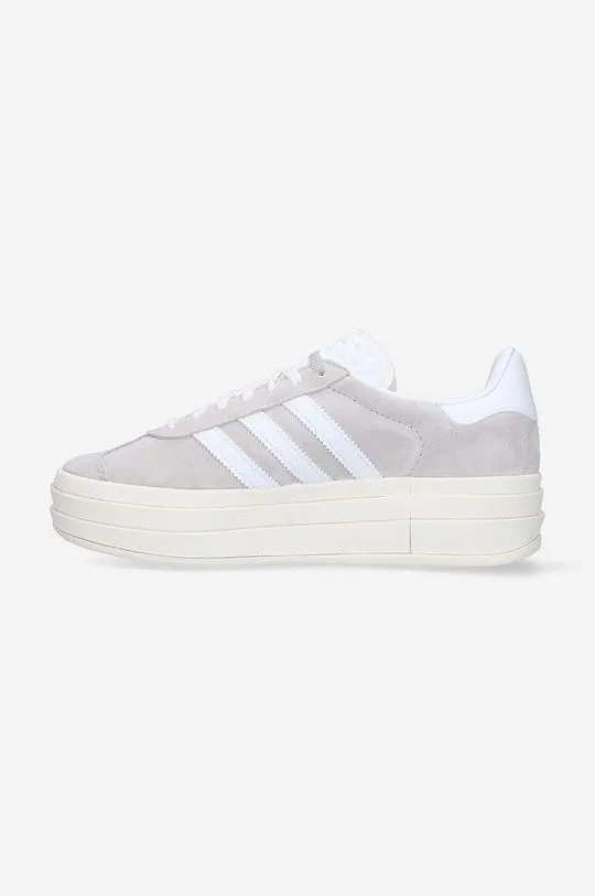 adidas Originals suede sneakers Gazelle Bold W gray color