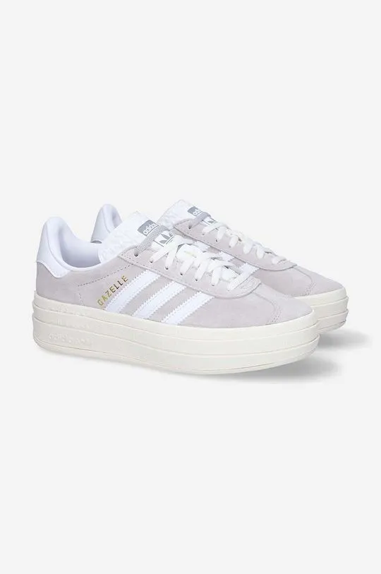 adidas Originals suede sneakers Gazelle Bold W gray color