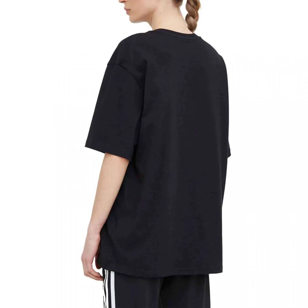 ADIDAS WOMEN'S BIG LOGO BOYFRIEND BLACK TEE