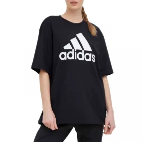 ADIDAS WOMEN'S BIG LOGO BOYFRIEND BLACK TEE