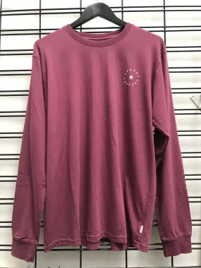 Afends Established Retro Fit Long Sleeve Tee Rose M191062