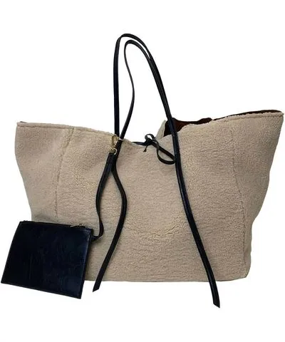 AHDORNED Sienna Tote Bag In Camel/cream