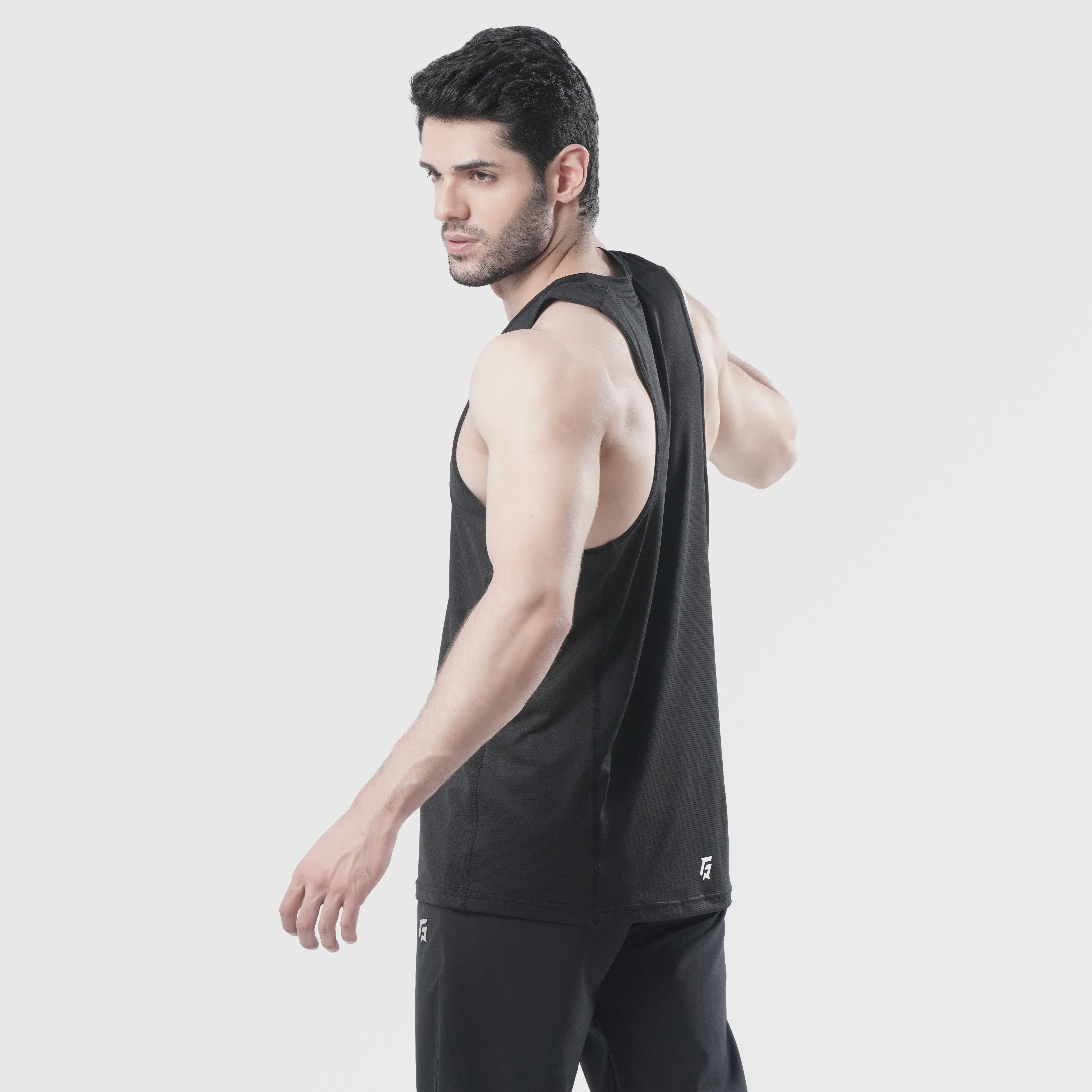 Air Vent Tank Top (Black)