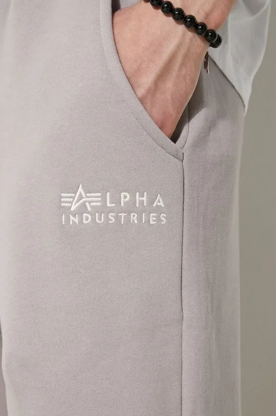 Alpha Industries cotton joggers gray color