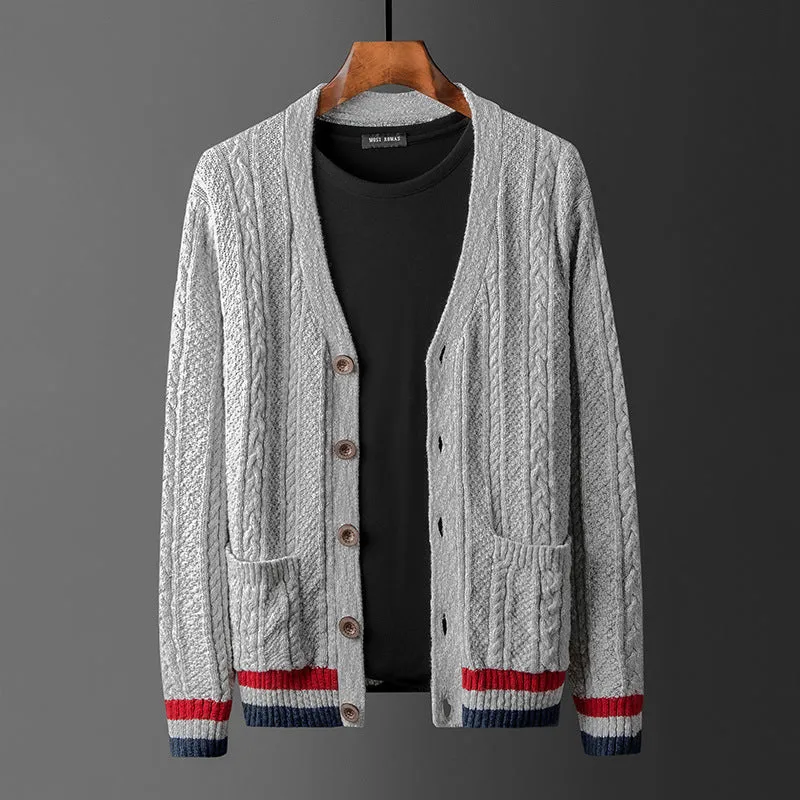 American Style Trend Pure Cotton Cardigan SweateR