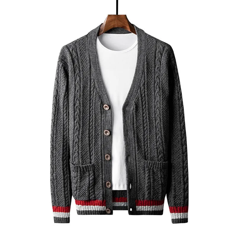 American Style Trend Pure Cotton Cardigan SweateR