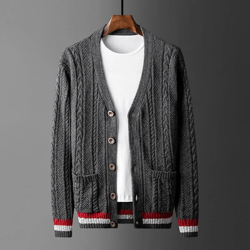 American Style Trend Pure Cotton Cardigan SweateR