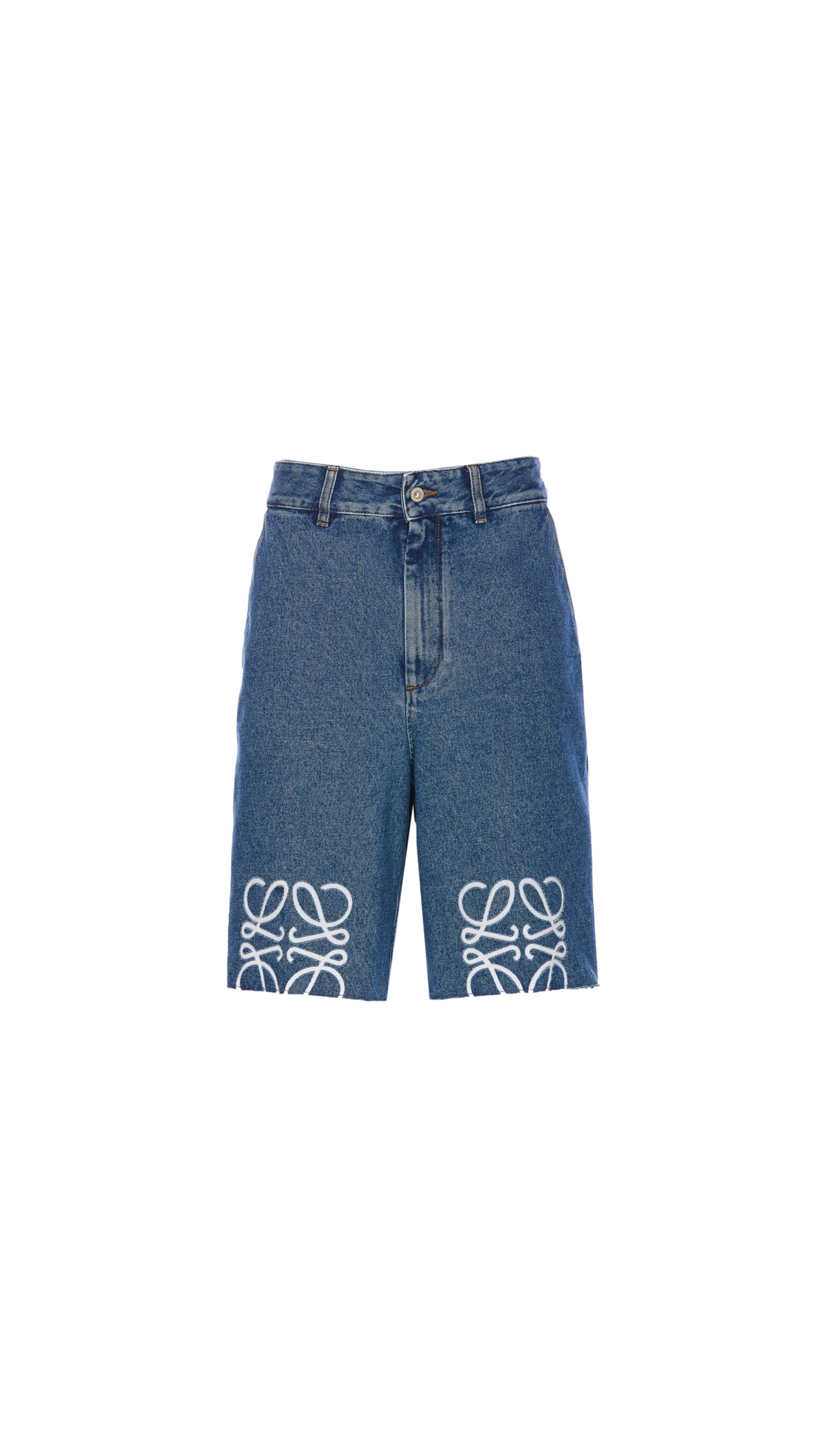 Anagram Shorts in Denim - Jeans Blue