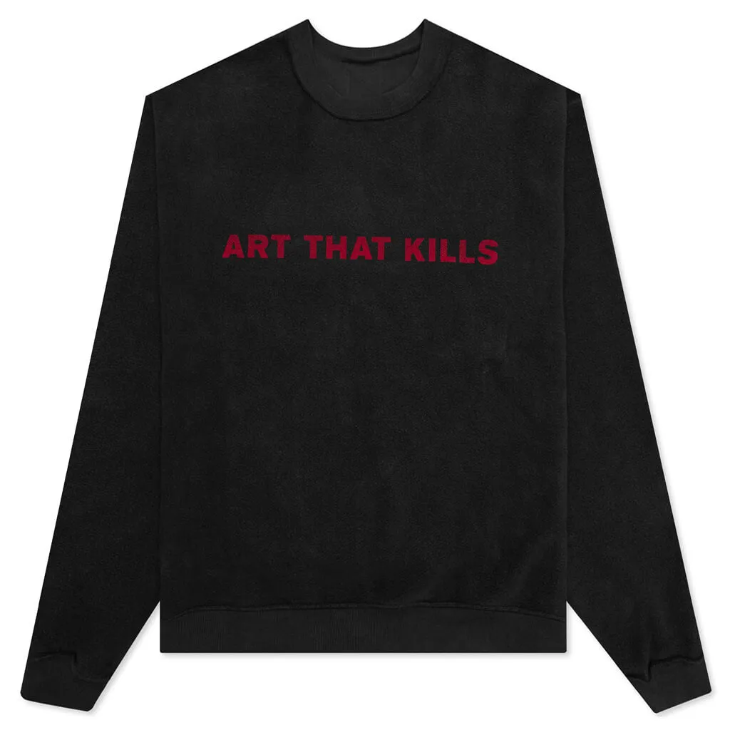 Art That Kills Rev Crewneck - Black