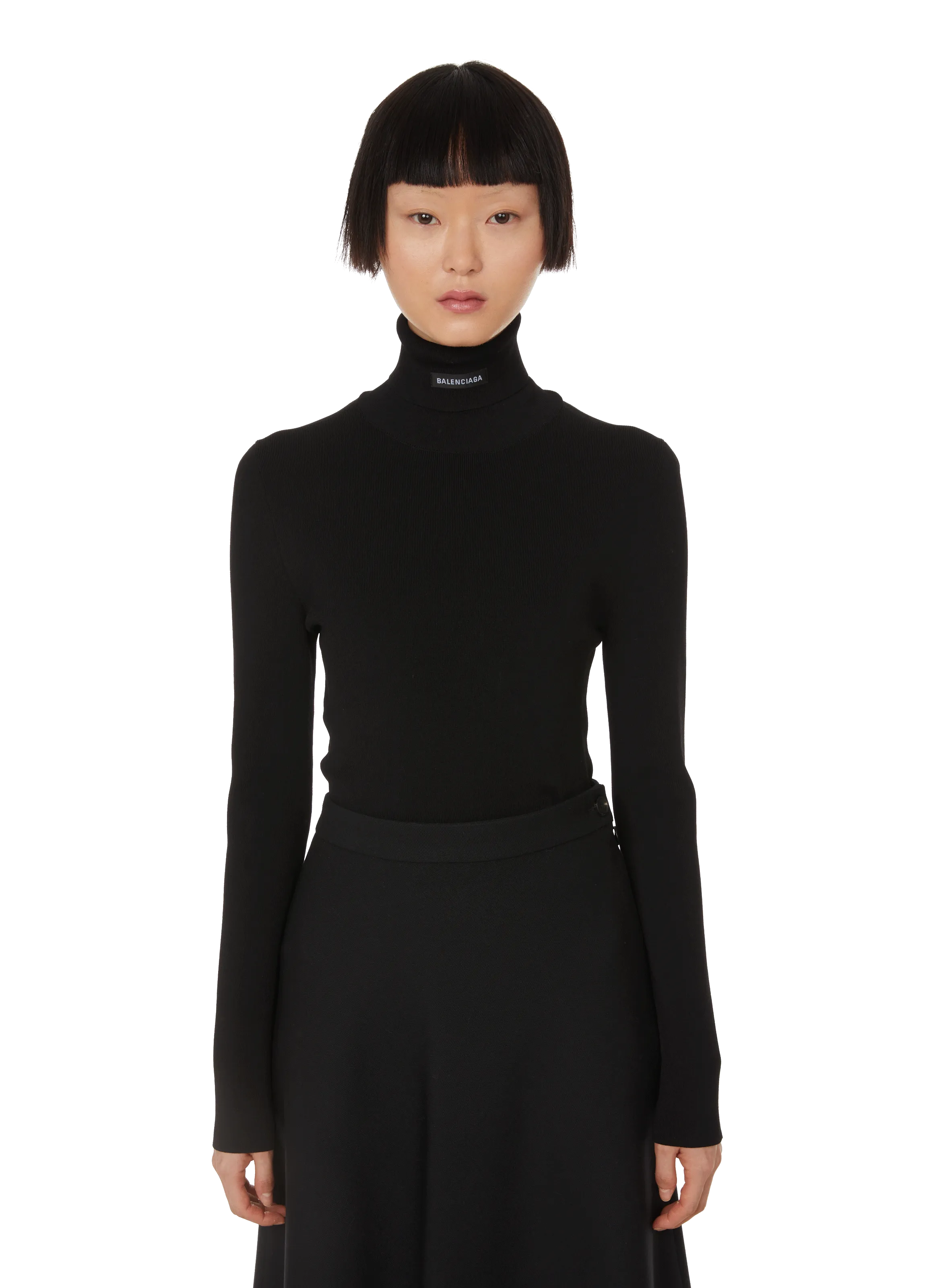 BALENCIAGA  Turtleneck jumper - Black