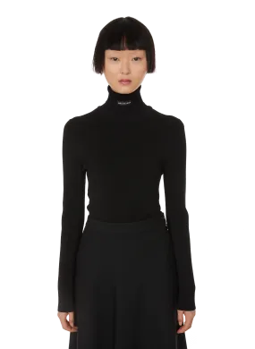 BALENCIAGA  Turtleneck jumper - Black