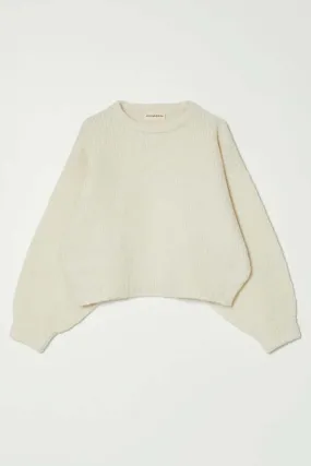 Balloon Sleeve Sweater - Cream