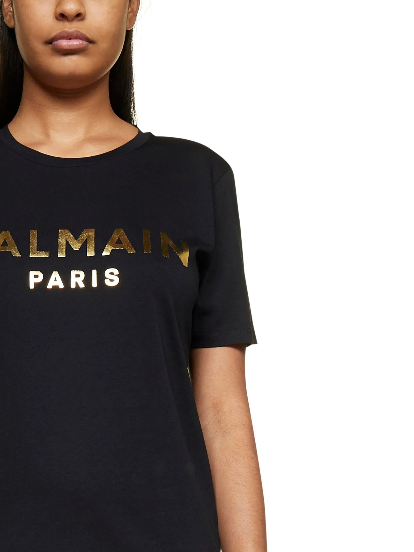 Balmain Logo Printed Crewneck T-Shirt