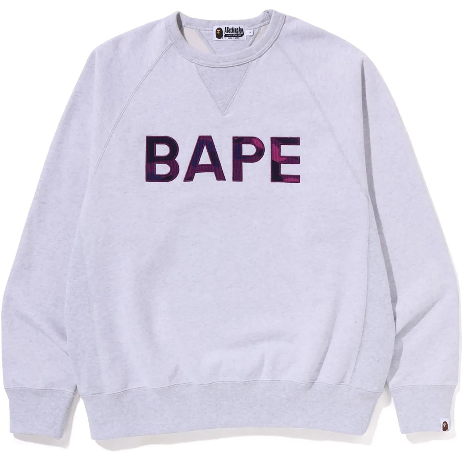 BAPE PATCH RELAXED FIT CREWNECK MENS