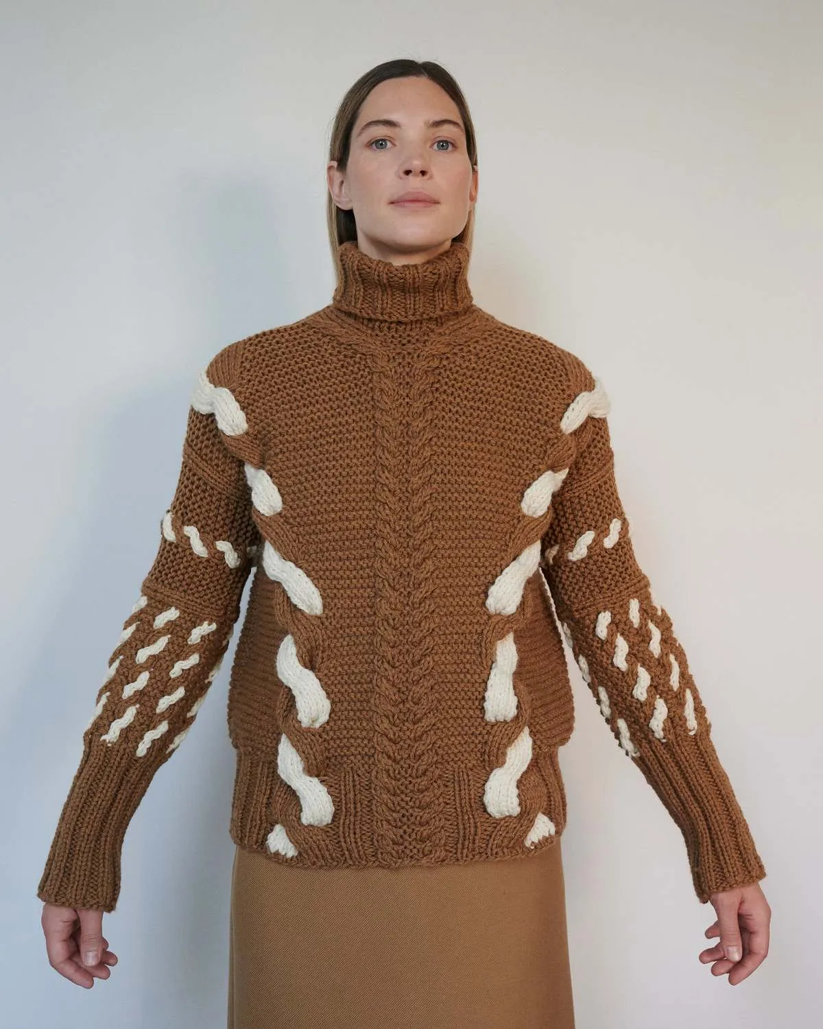 Barbora Wool Turtleneck - Acorn