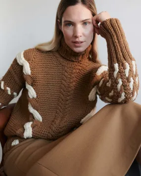 Barbora Wool Turtleneck - Acorn