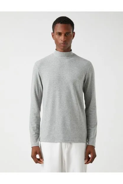 Basic Sweater Half Turtleneck