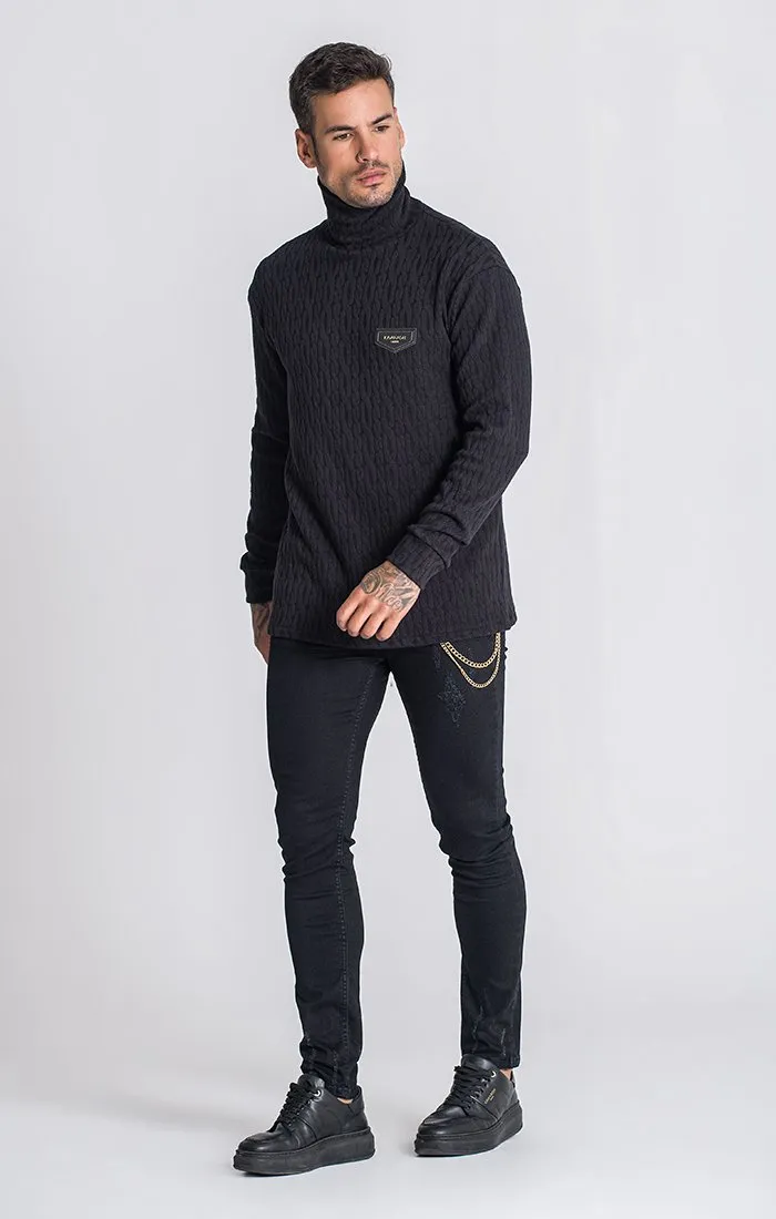 Black Power Turtleneck