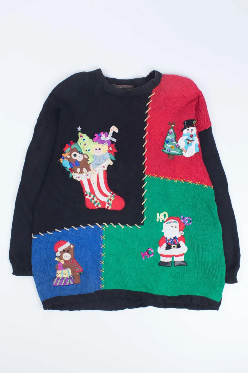 Black Ugly Christmas Pullover 55137