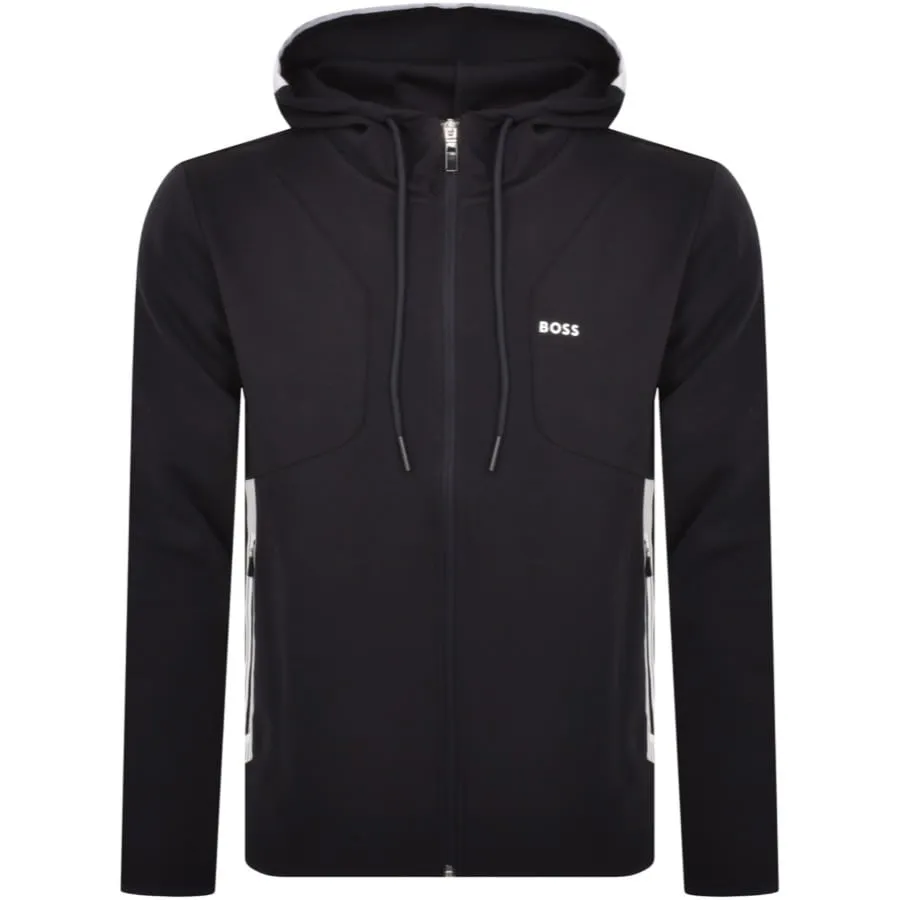 BOSS Saggy 1 Full Zip Hoodie Navy