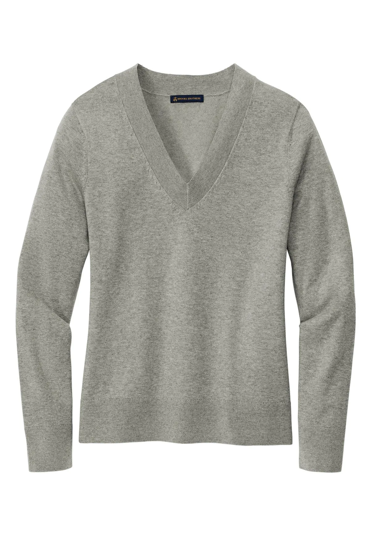 Brooks Brothers Women's Cotton Stretch V-Neck Sweater. BB18401