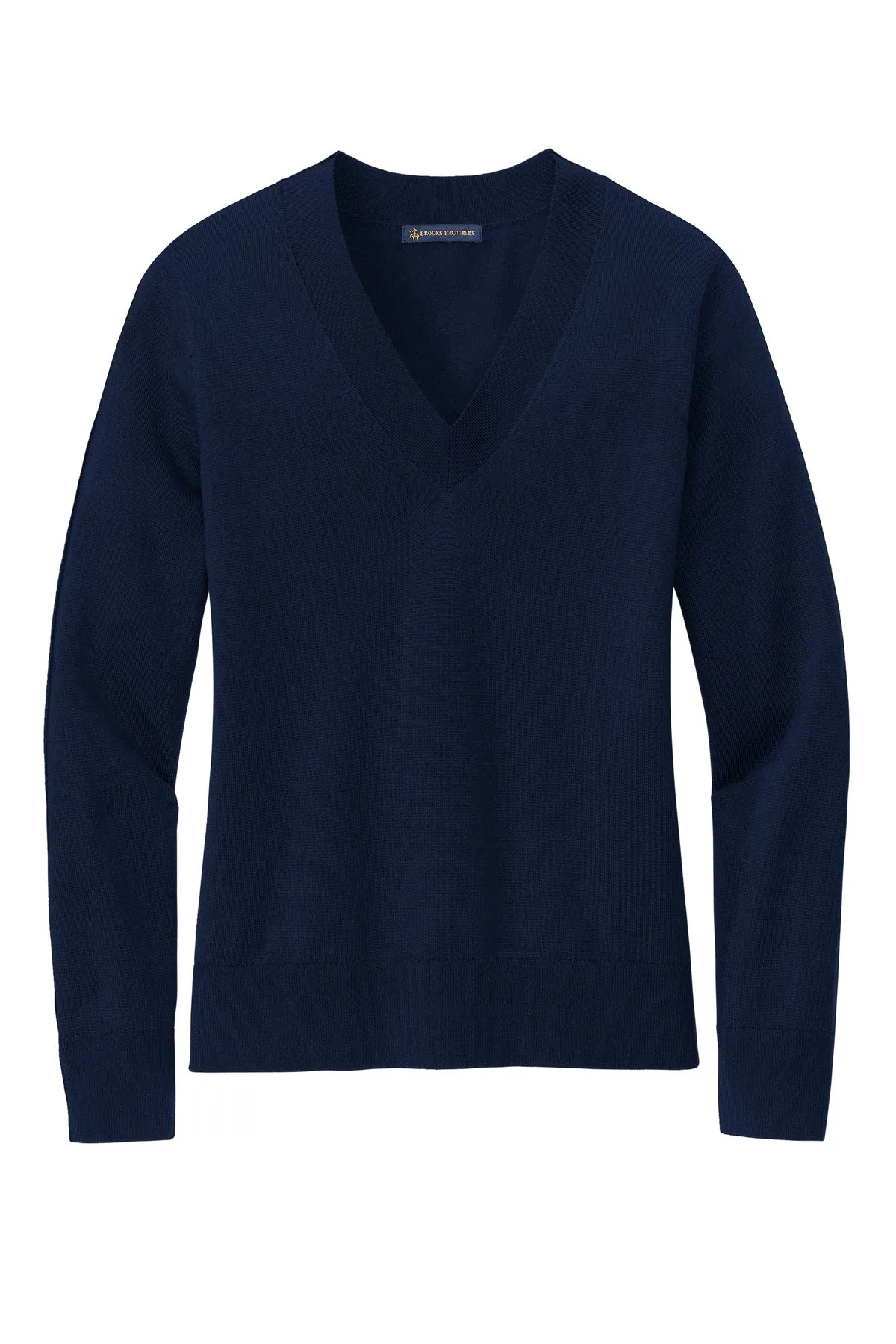 Brooks Brothers Women's Cotton Stretch V-Neck Sweater. BB18401