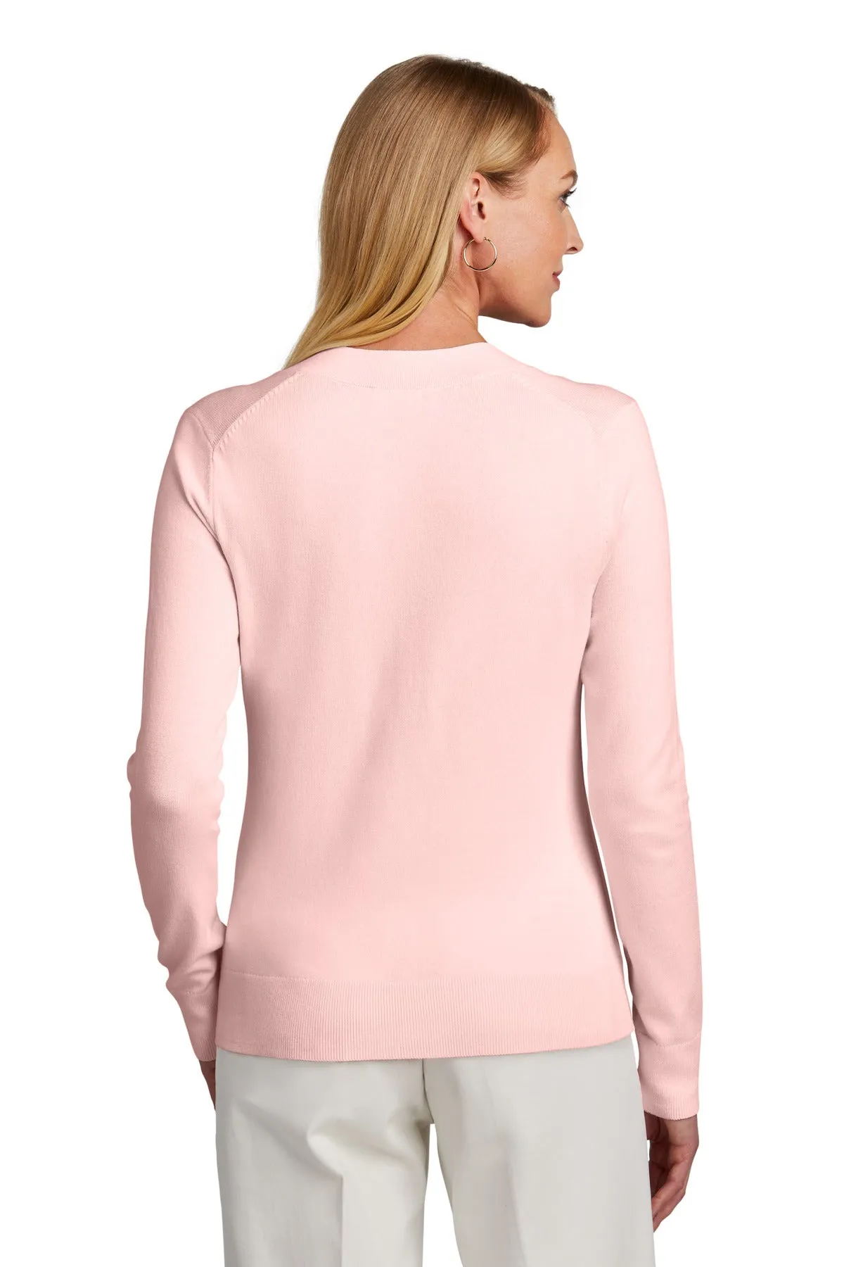 Brooks Brothers Women's Cotton Stretch V-Neck Sweater. BB18401