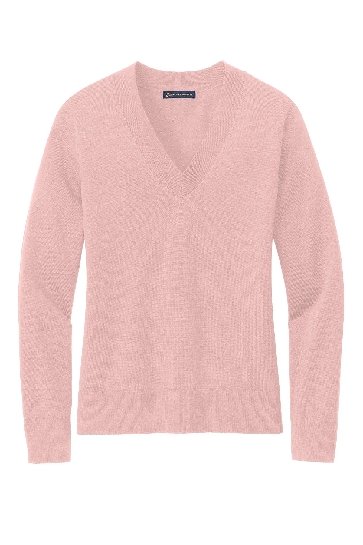 Brooks Brothers Women's Cotton Stretch V-Neck Sweater. BB18401