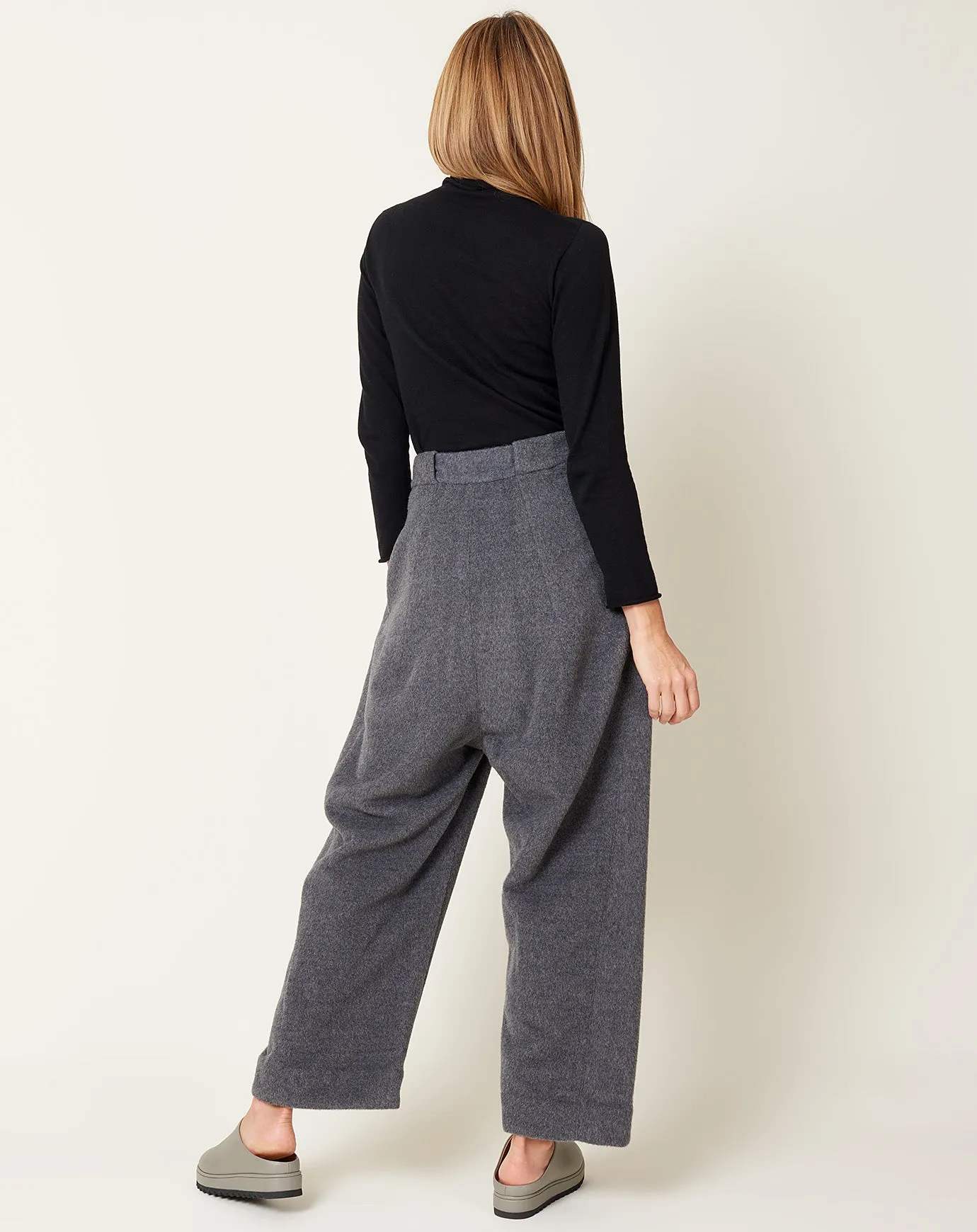 Brushed Trouser in Charcoal