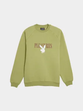 Bunny Logo Crewneck, Green