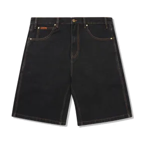 Butter Goods Baggy Denim Shorts Washed Black