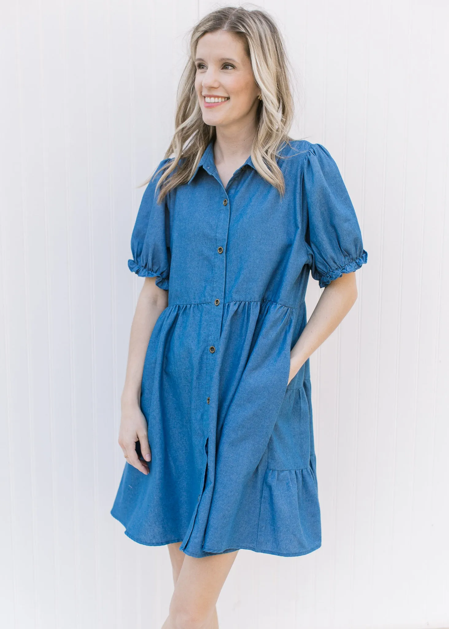 Chambray Charm Dress