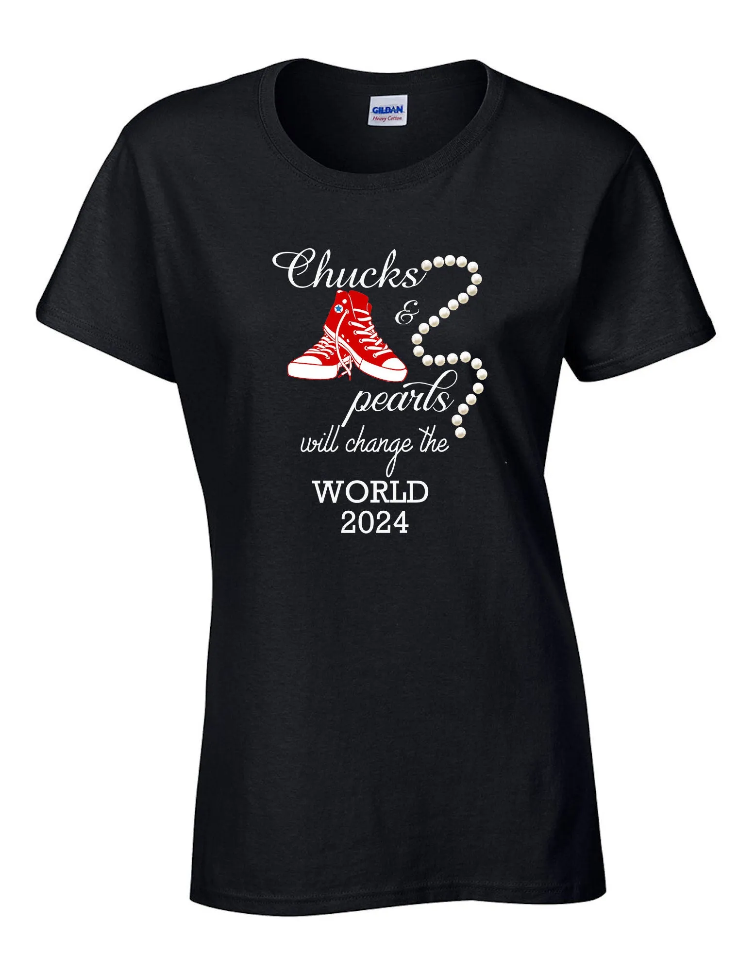 Chucks & Pearls Will Change The World 2024 T-Shirt