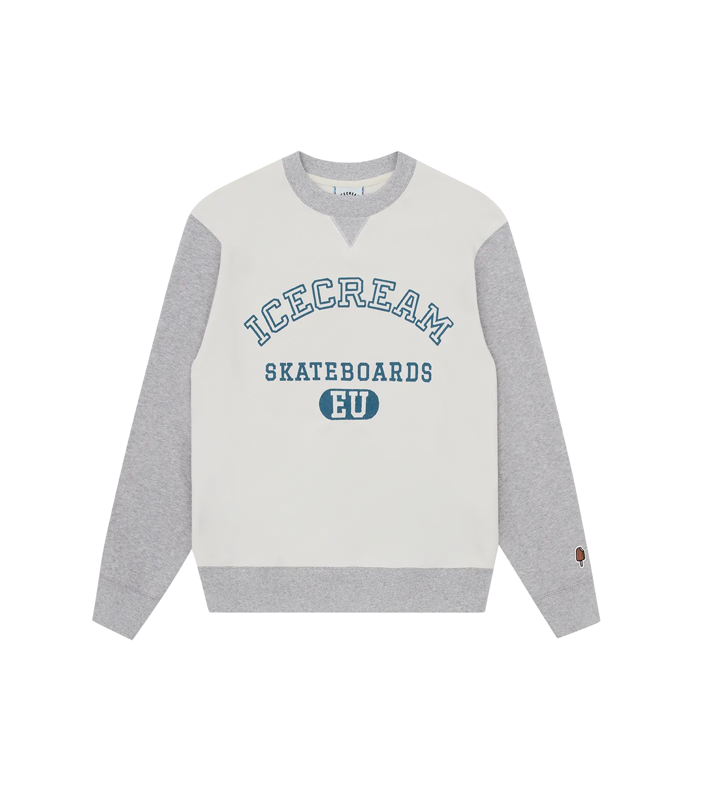 COLLEGIATE CREWNECK - GREY/STONE