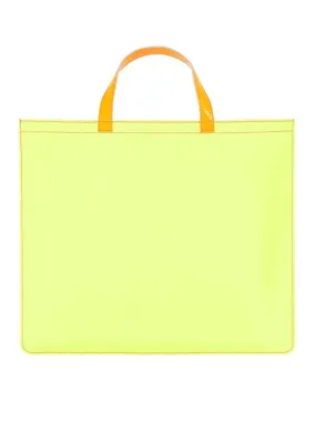 Comme Des Garcons Super Fluo Leather Tote Bag