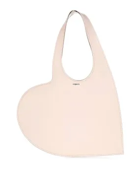 Coperni Soft Leather Heart-Shaped Blush Pink Tote Bag