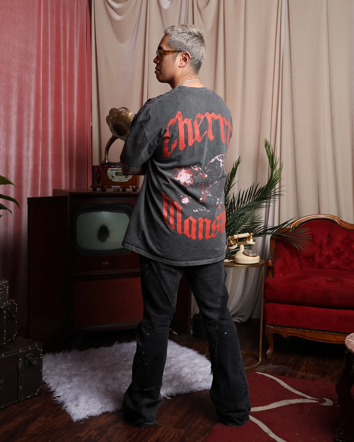 Culture Kings X Brian Puspos T-Shirt Black Wash