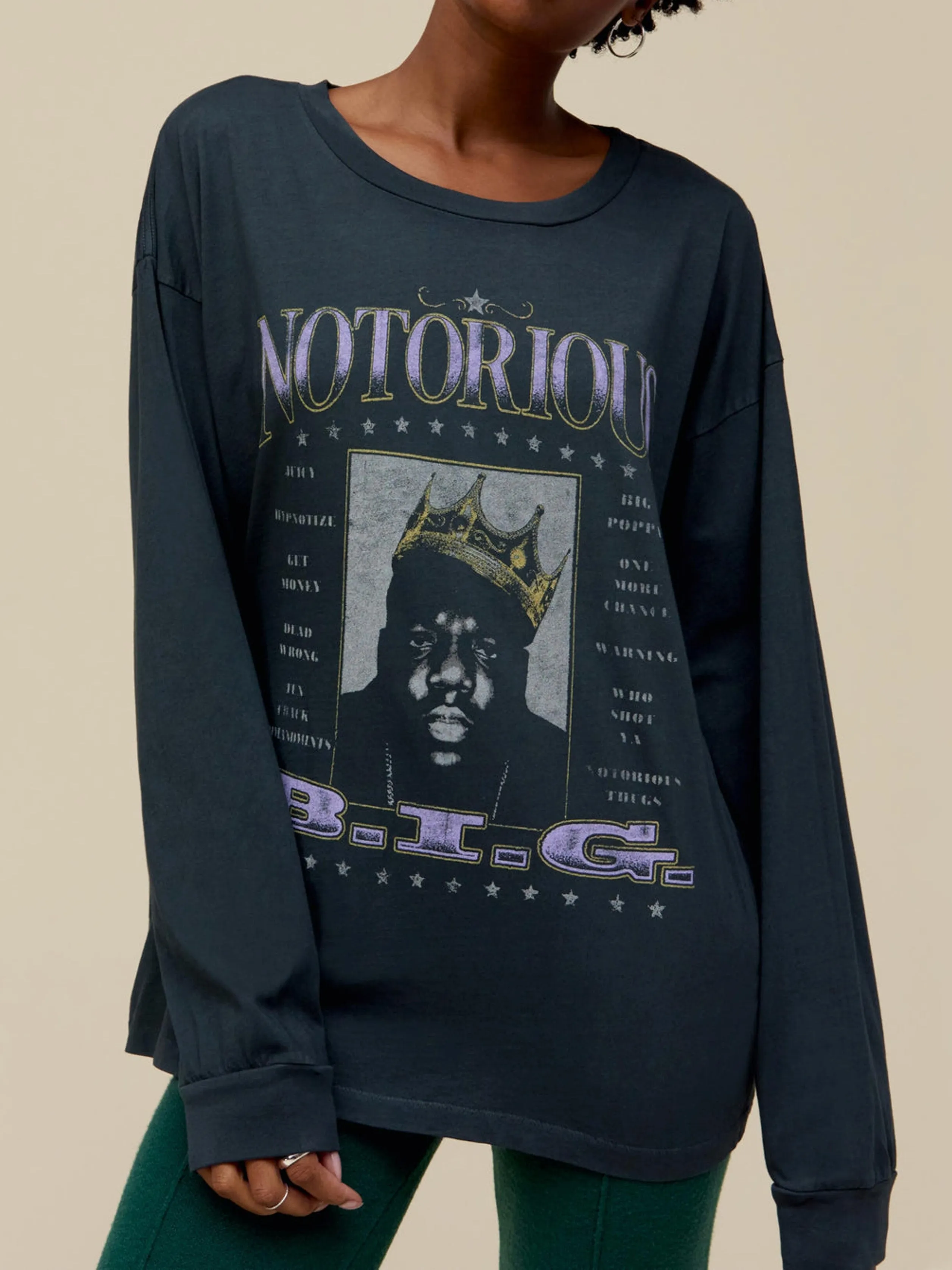 DAYDREAMER Notorious B.I.G Long Sleeve Merch Tee