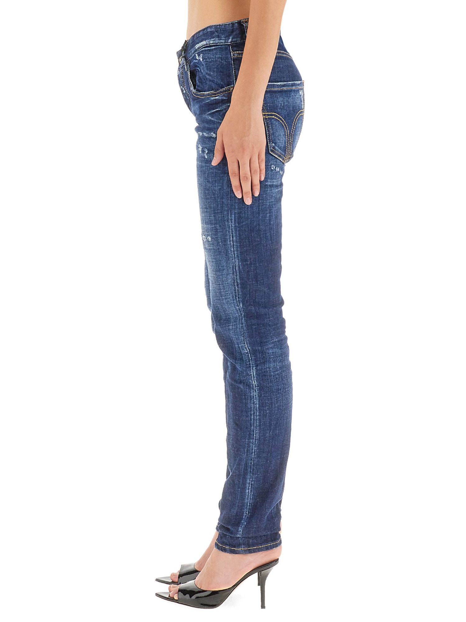 DSQUARED    24/7 COTTON DENIM JEANS