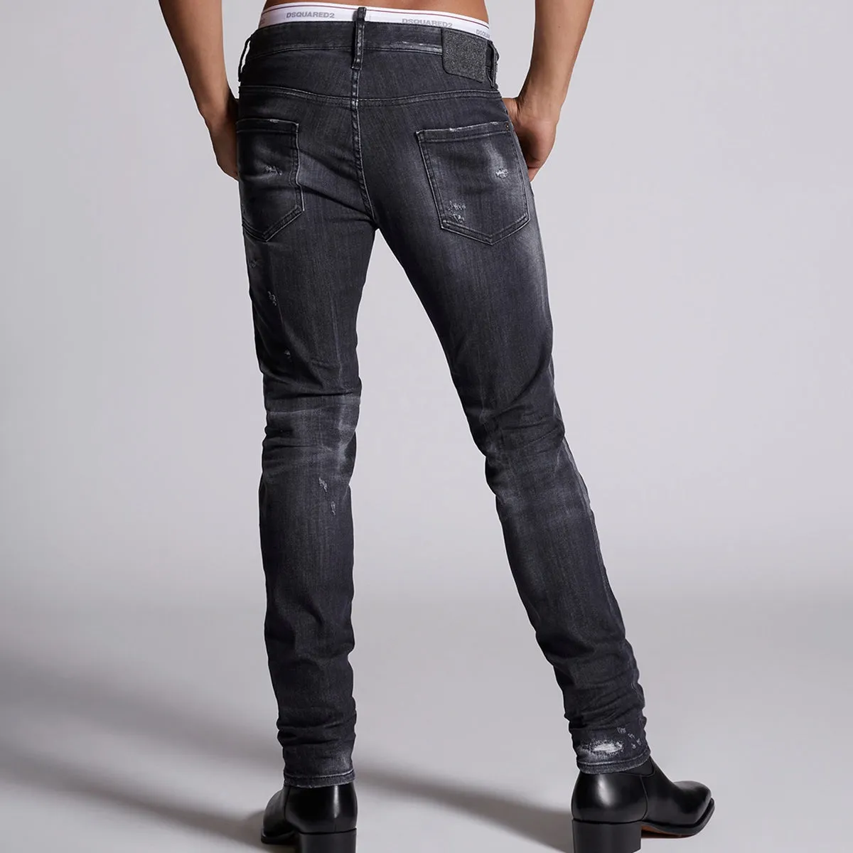 DSQUARED2 - Distressed Cool Guy Jeans in Grey