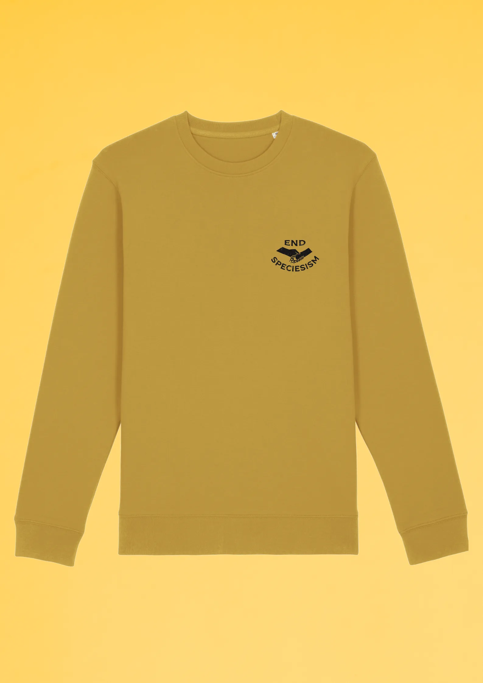 End Speciesism Ochre Crewneck