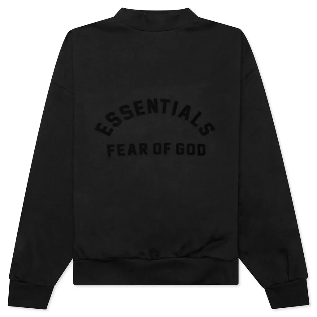 Essential Crewneck - Jet Black