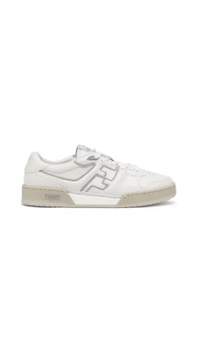 Fendi Match Leather Sneakers - White/Grey