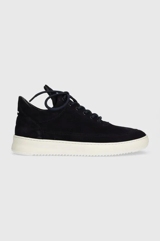 Filling Pieces suede sneakers Low Top Suede Organic navy blue color 10122791658