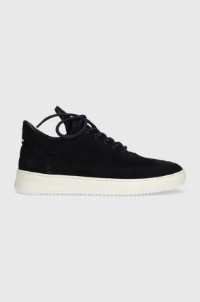 Filling Pieces suede sneakers Low Top Suede Organic navy blue color 10122791658