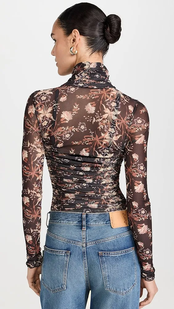 Free People   Under It All Printed Thong Bodysuit 