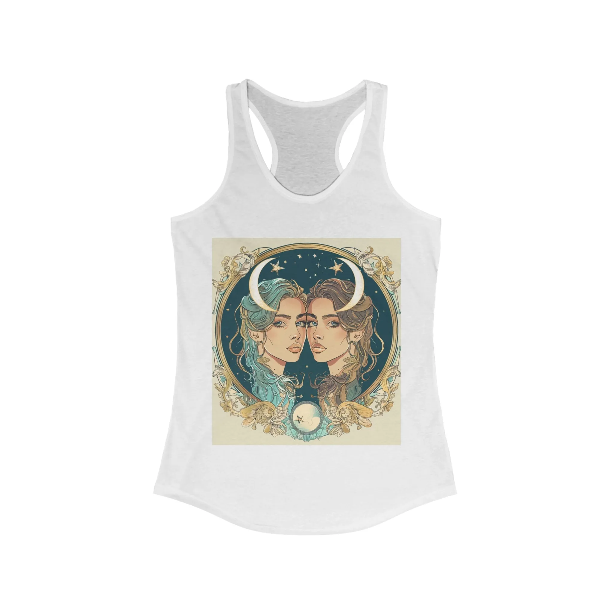 Gemini zodiac Women's Ideal Racerback Tank